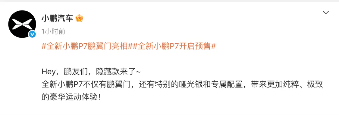 全新小鵬P7鵬翼門亮相:擁有啞光銀配色和迎賓踏板等專屬配置 全新小鵬P7鵬翼門亮相:擁有啞光銀配色和迎賓踏板等專屬配置